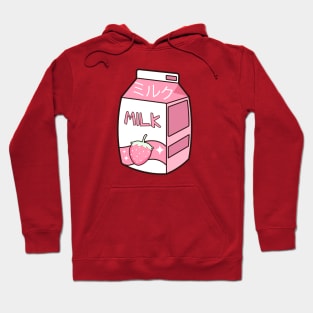 Kawaii Strawberry Milk Box Hoodie